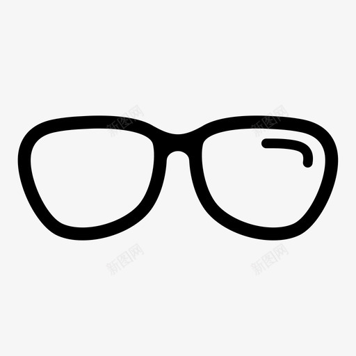 眼镜视力处方图标svg_新图网 https://ixintu.com 光学 医疗 医疗保健 处方 天才 眼镜 视力 镜片 验光