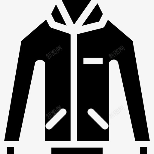 夹克款式纯色图标svg_新图网 https://ixintu.com 大衣 夹克 女 时尚 款式 男 纯色图标 衣服和配件纯色 购物 造型