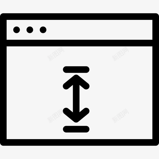 窗口高度形状标志图标svg_新图网 https://ixintu.com ui web浏览器 web站点 web页面 windows 形状 标志 用户界面 窗口高度 站点 站点高度