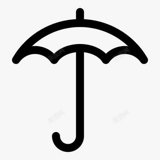 伞遮阳防雨图标svg_新图网 https://ixintu.com 伞 天气 遮阳 防雨 雨具
