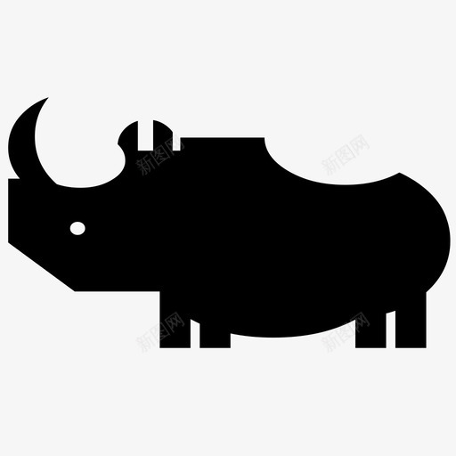 犀牛大型动物动物群图标svg_新图网 https://ixintu.com 动物 动物群 大型动物 抽象 犀牛 狩猎 自然 野生动物