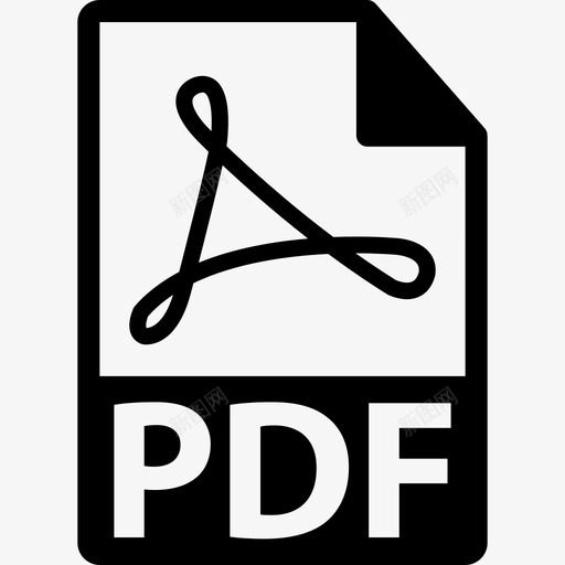 PDF文件格式符号界面文件格式图标svg_新图网 https://ixintu.com PDF文件格式符号 文件格式图标 界面