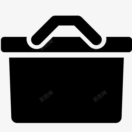 篮子盒子手提图标svg_新图网 https://ixintu.com 商店 手提 盒子 篮子 购物 集装箱