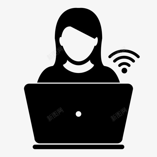 wifi用户支持学习图标svg_新图网 https://ixintu.com wifi用户 个人 个人资料 共享 在线用户 学习 支持 服务 用户 程序员