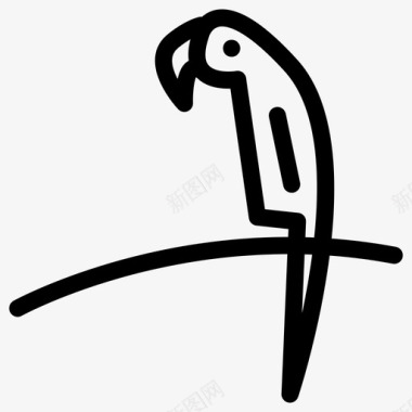 鹦鹉头模仿人的声音图标图标