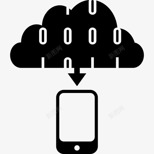 从云端数据到平板电脑电脑图标svg_新图网 https://ixintu.com 从云端下载数据到平板电脑 电脑