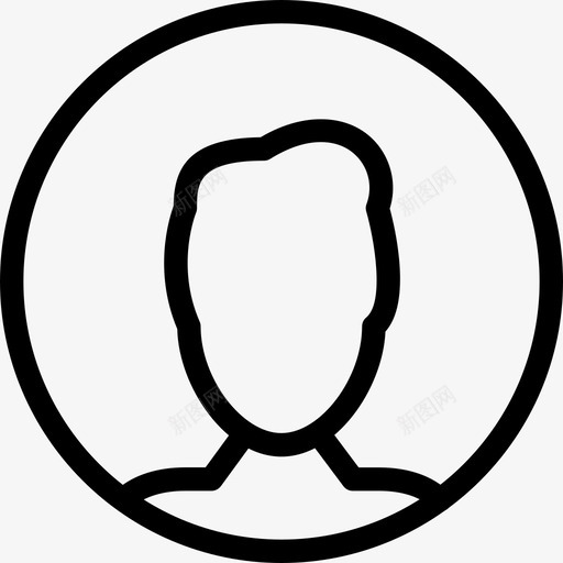用户形状个人资料图标svg_新图网 https://ixintu.com 个人 个人资料 人 形状 性别 插图 用户 男人 线图标 身材