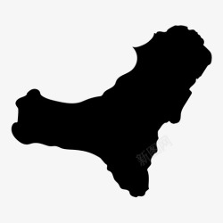 加那利群岛埃尔希罗旅游地点图标高清图片
