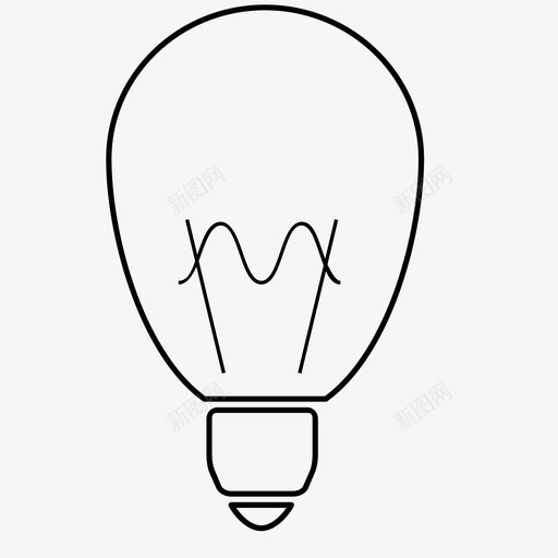 灯泡照明创新图标svg_新图网 https://ixintu.com 创新 家庭照明 思考 构思 灯泡 照明 电