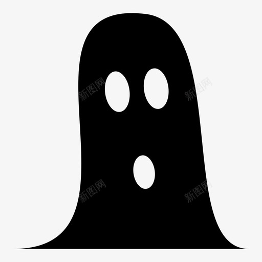 幽灵鬼魂恐惧图标svg_新图网 https://ixintu.com 幽灵 床单 恐惧 裹尸布 阴影 鬼魂