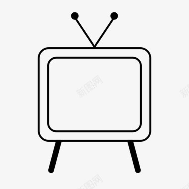 电视演讲者手表图标图标