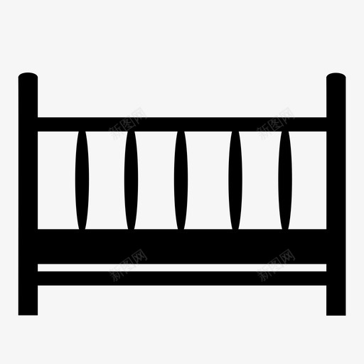婴儿床儿童书房图标svg_新图网 https://ixintu.com 书房 儿童 婴儿 婴儿床 幼儿 睡眠