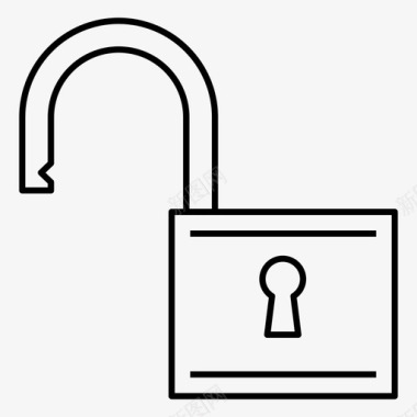 解锁安全保存图标图标