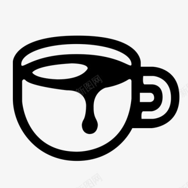 咖啡杯泡沫饮料图标图标