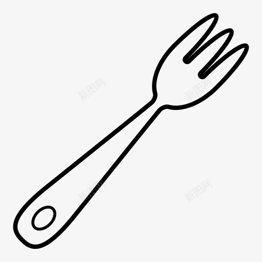 叉子厨房刀图标svg_新图网 https://ixintu.com 刀 勺子 厨房 叉子 塑料 挂件 汤匙 银器 食物 餐具 餐厅