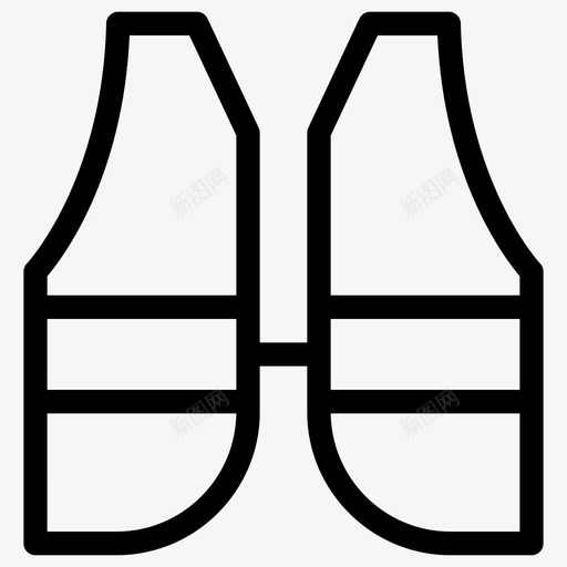 救生衣安全形状图标svg_新图网 https://ixintu.com 伸展 保护 健身 安全 形状 救生衣 标志 水上运动 线图标 运动