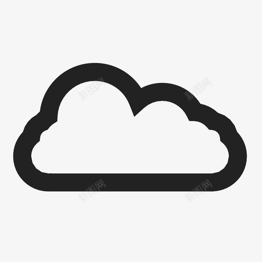 云天气预报自然图标svg_新图网 https://ixintu.com 云 天气 天气预报 自然 阴天