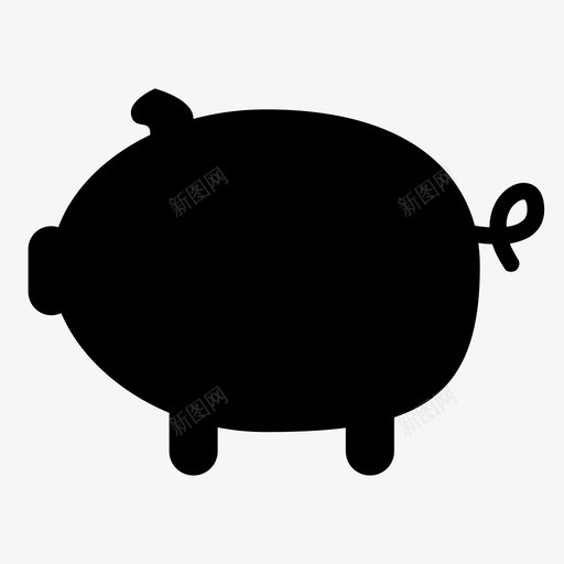 猪储蓄存钱罐图标svg_新图网 https://ixintu.com 储蓄 存钱罐 猪 猪银行 现金 硬币 脂肪 钱
