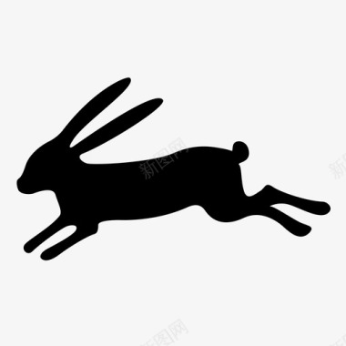 兔子哺乳动物野兔图标图标