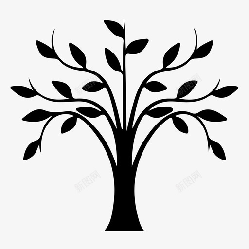树树干植物图标svg_新图网 https://ixintu.com 树 树叶 树干 树皮 植物 橄榄 灌木 环境 自然 花园