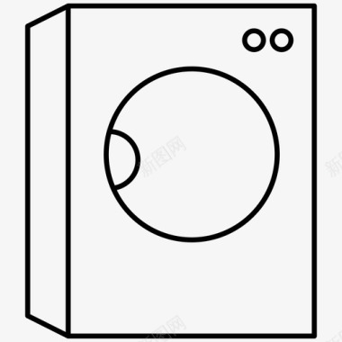 洗衣机纺纱机天然气图标图标