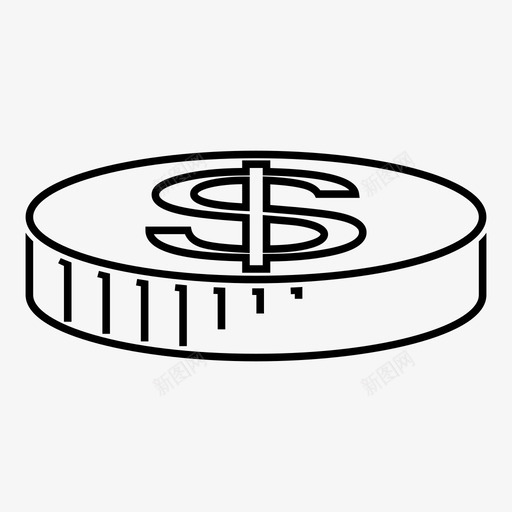 硬币储蓄计划图标svg_新图网 https://ixintu.com 储蓄 未来 白银 硬币 计划 货币 银行 黄金