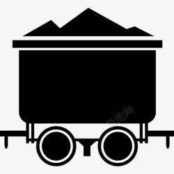 运煤火车运煤车火车石头图标高清图片