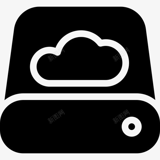 数据云系统同步图标svg_新图网 https://ixintu.com 保护 同步 在线 存储 安全 实心图标 形状图标 数据云 数据库实体 系统