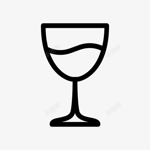 葡萄酒容器杯子图标svg_新图网 https://ixintu.com 井水饮料 容器 杯子 混合饮料 玻璃杯 红酒 葡萄酒 酒吧杯 饮料