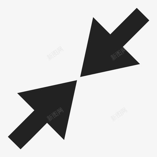 最小化箭头减小图标svg_新图网 https://ixintu.com 减小 小 最小化 箭头 缩放