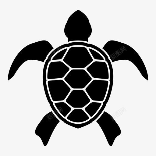 海龟海洋生物爬行动物图标svg_新图网 https://ixintu.com 两栖类 海洋 海洋动物 海洋生物 海龟 爬行动物 鱼类 龟类