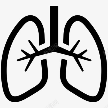 肺药物医学图标图标