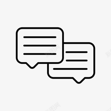 对话谈话语音泡泡图标图标