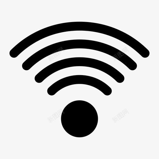 wifi无线wifi信号图标svg_新图网 https://ixintu.com wi-fi wifi wifi信号 互联网信号 在线 已连接 广播 无线 连接