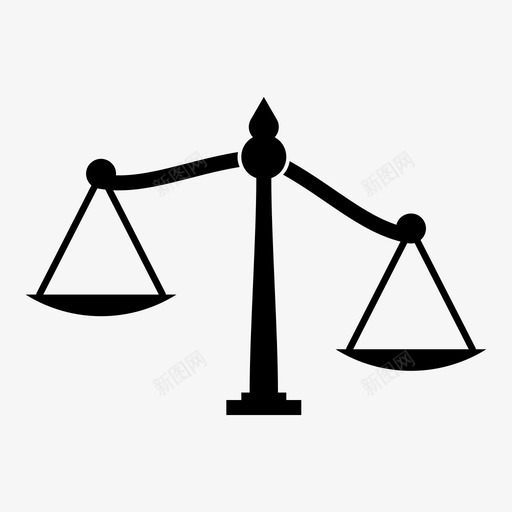 天平正义法律图标svg_新图网 https://ixintu.com 天平 律师 正义 法律 重量 量度