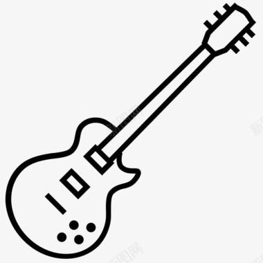 电吉他弦乐器声音图标图标