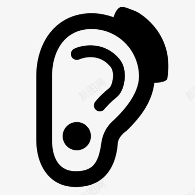 助听器听力设备仪器图标图标
