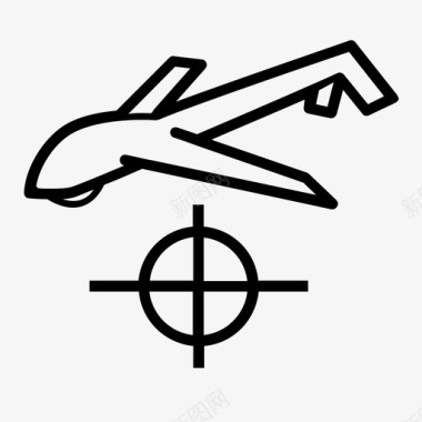 无人机打击无人机目标杀伤图标图标