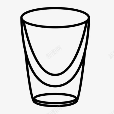 小杯空杯空饮料图标图标