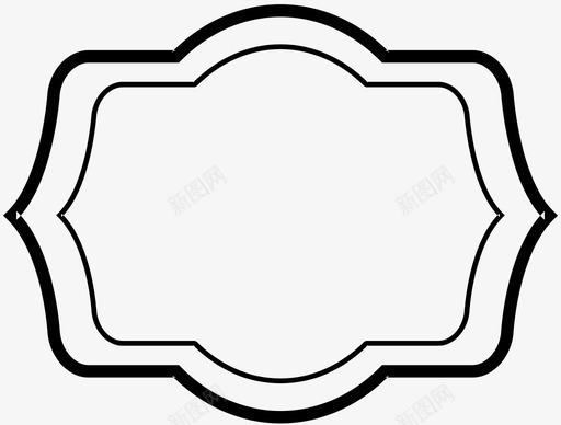 装饰铭牌图标svg_新图网 https://ixintu.com 装饰 铭牌