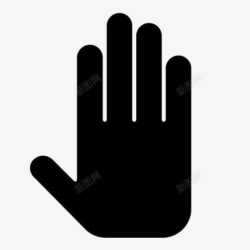 手拇指停止图标svg_新图网 https://ixintu.com 人手 你好 停下来 停止 再见 嗨 手 手势 手掌 拇指 问候
