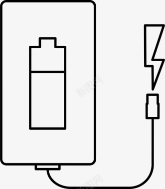 充电充电电池低电量图标图标