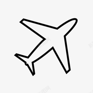 飞机旅行者飞行图标图标