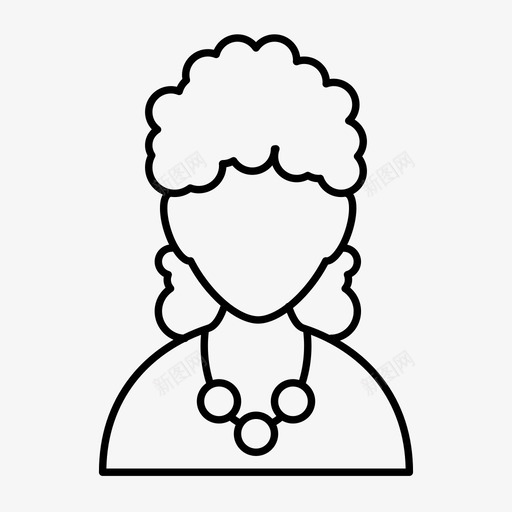 女人人外表图标svg_新图网 https://ixintu.com 人 外表 女人 性别 用户头像 用户档案 账户 风格