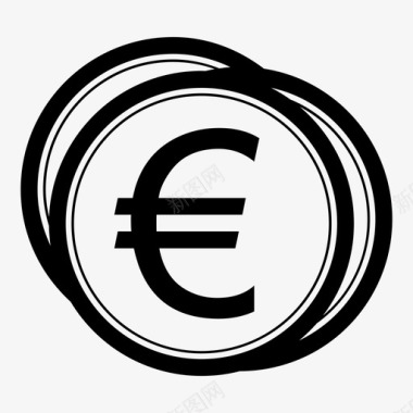 欧元经济体欧洲图标图标