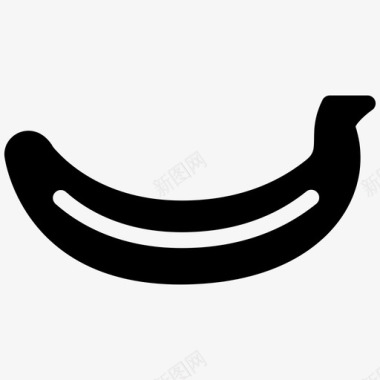 香蕉零食招牌图标图标