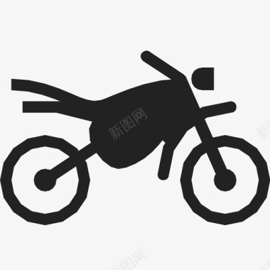 摩托车交通简单图标图标