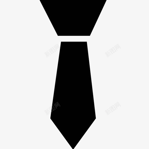 领带商务时尚图标svg_新图网 https://ixintu.com 专业 商务 时尚 正式 西装 领带