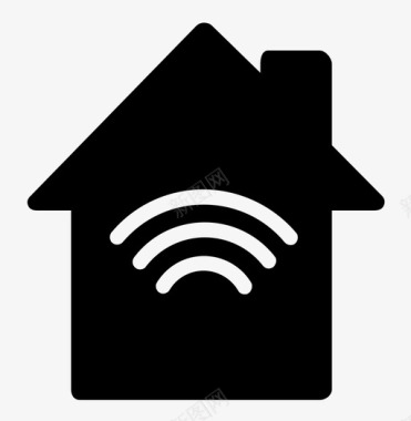 智能家居家中无线互联网无线互联网图标图标