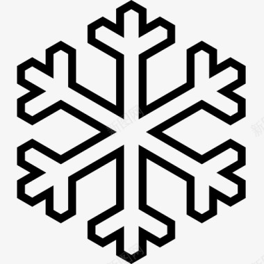 雪花冬天下雪天气图标图标